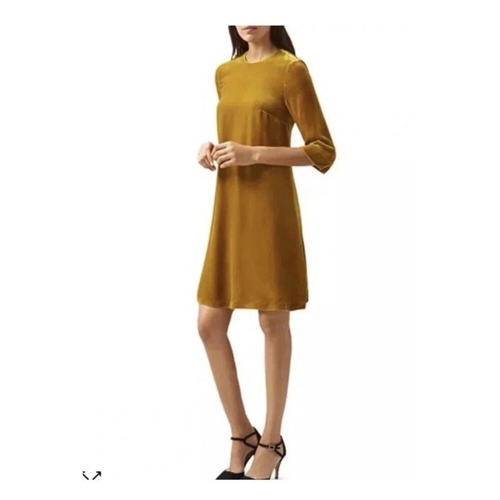 Hobbs London Crushed Velvet Dress Size 2